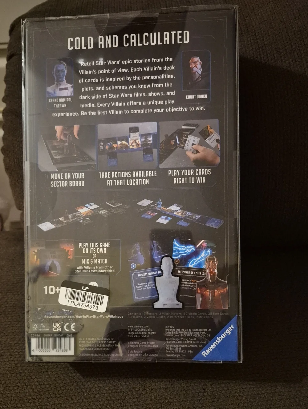Star Wars Villainous: Cold Tactics Expansion - Black & Blue Age 10+